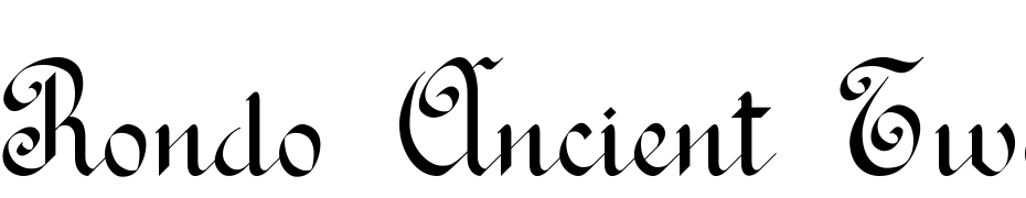 Rondo Ancient Two Font Download Free